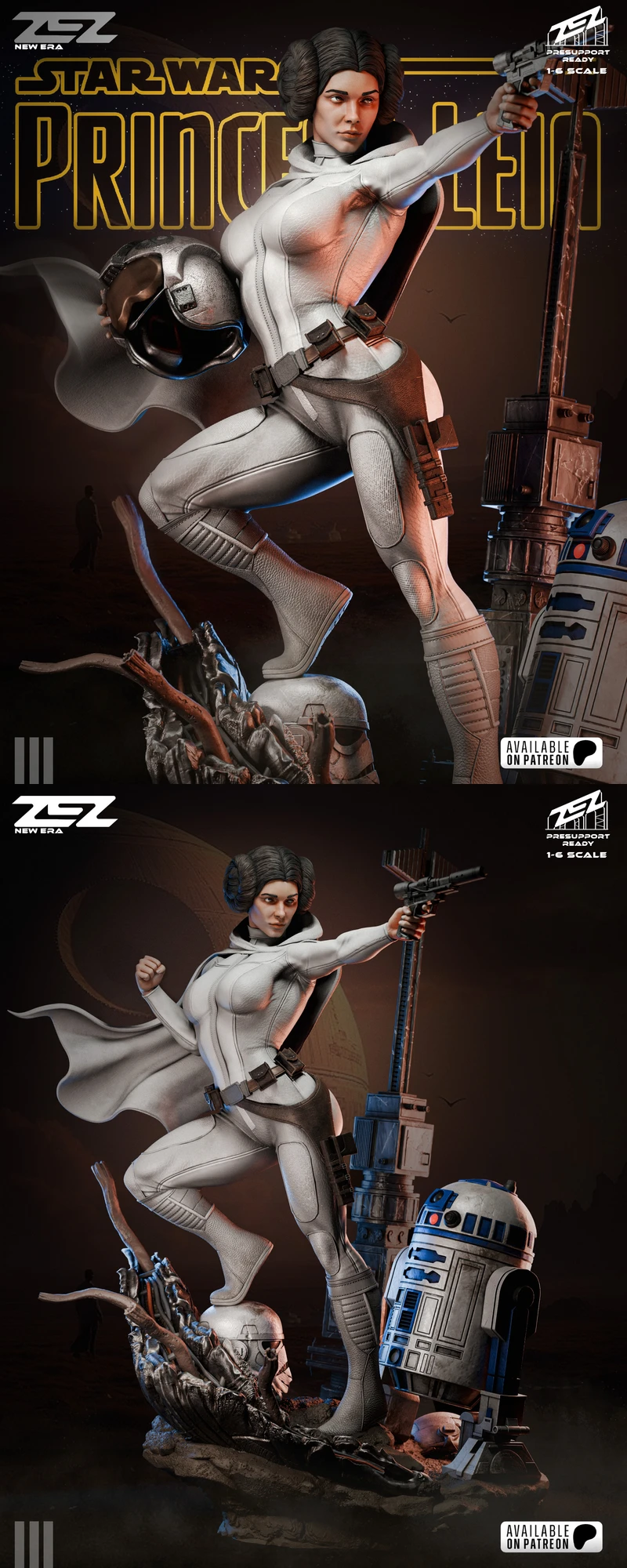 Princess Leia Bust STL File for 3D Printing STL model for 3D printing