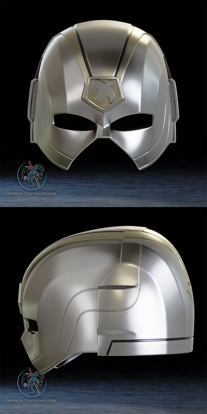 Peacemaker S2 Helmet 2 STL 3D Printable Miniature STL model for 3D printing