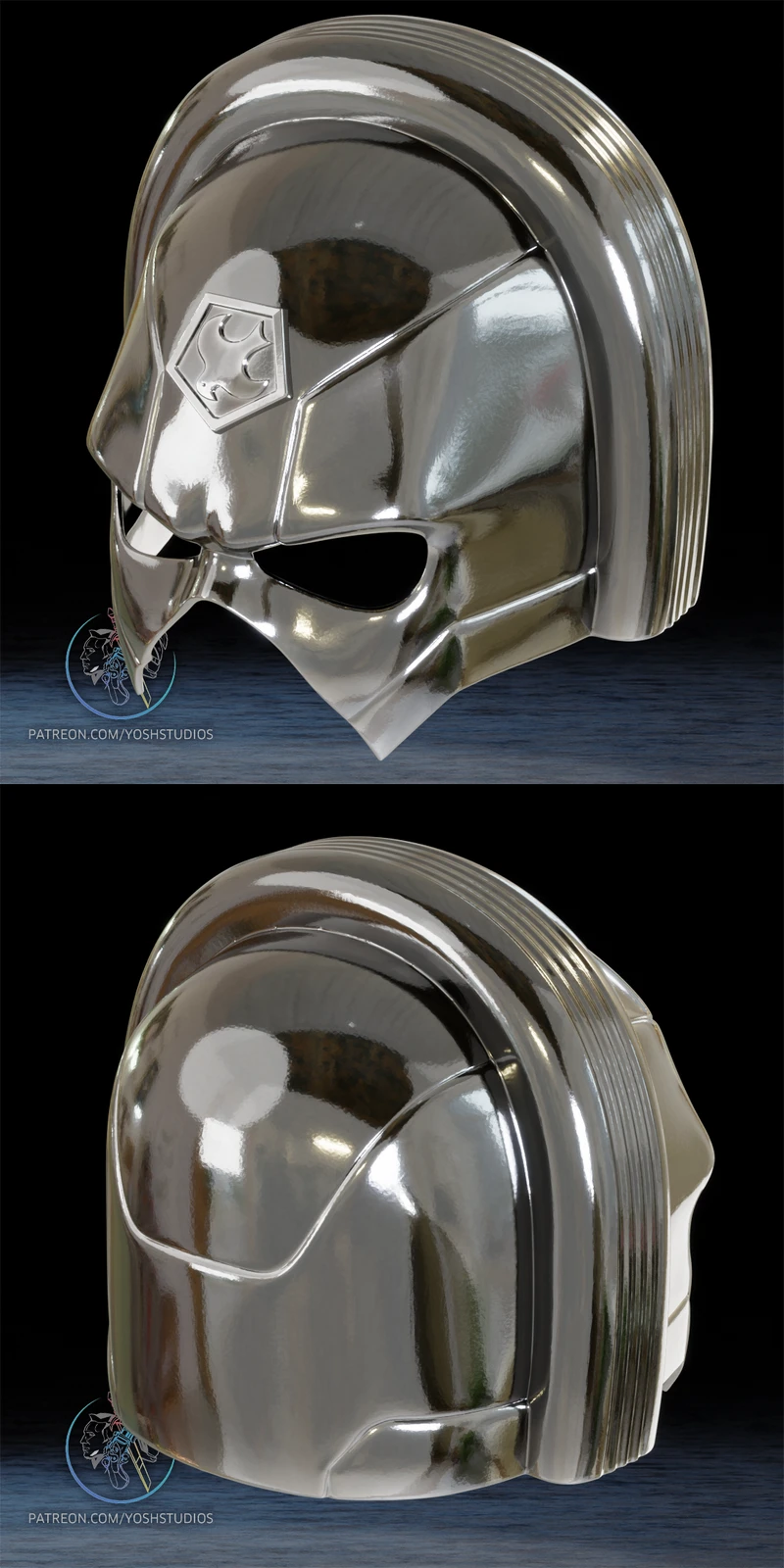 Peacemaker Helmet STL | 3D Printable Cosplay Prop STL model for 3D printing