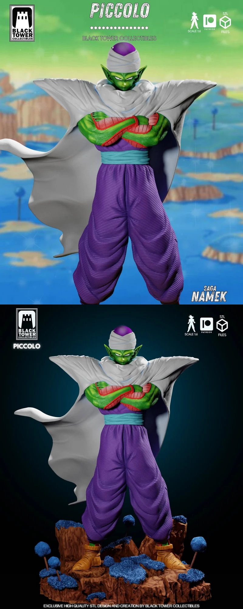 Piccolo Guerrero Z 3D Printable Miniature STL File STL model for 3D printing