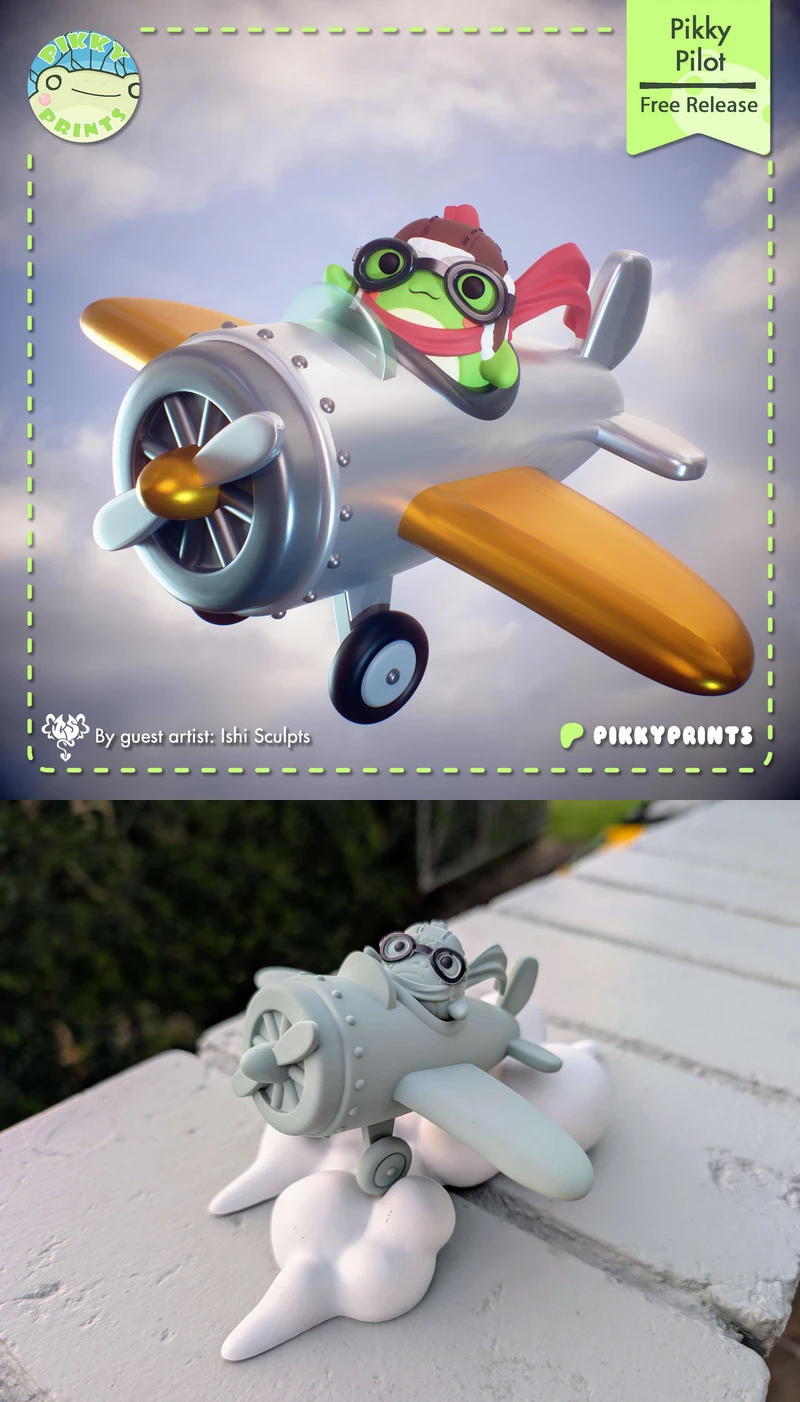Pilot – Ishi Sculpts STL model for 3D printing