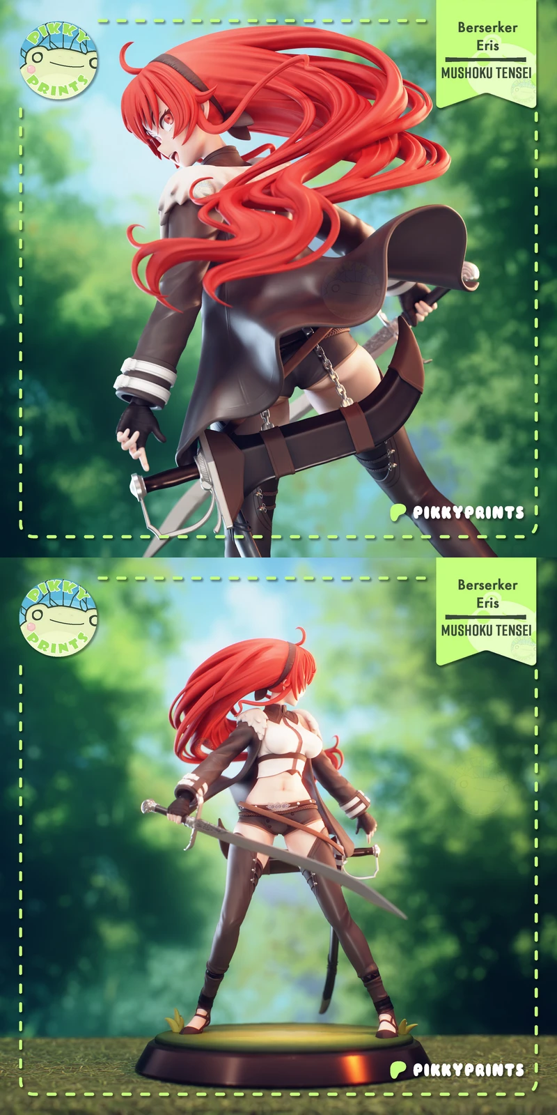 Mushoku Tensei – Eris Greyrat 3D Printable STL Figure for 3D Printer STL model for 3D printing