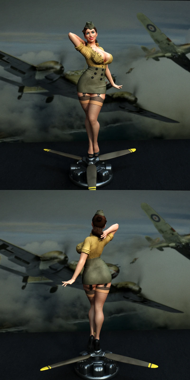 Pin Up 4 STL model for 3D printing