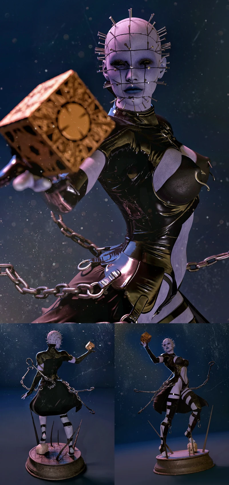 Pinhead High Priestess STL Figure for 3D Printing STL model for 3D printing