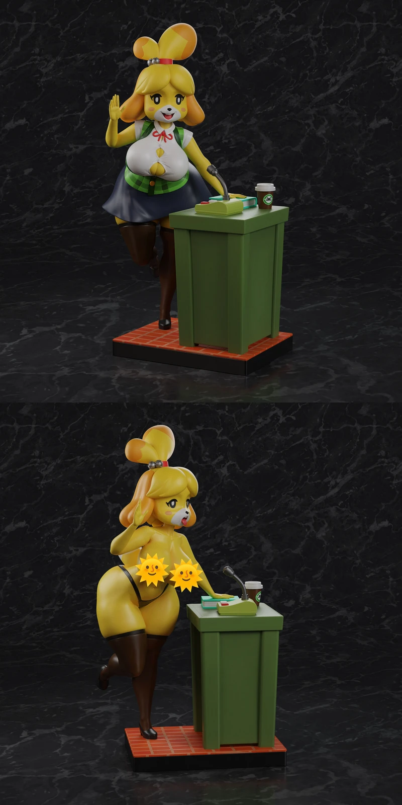 Isabelle – Animal Crossing STL Figure for 3D Printing STL model for 3D printing