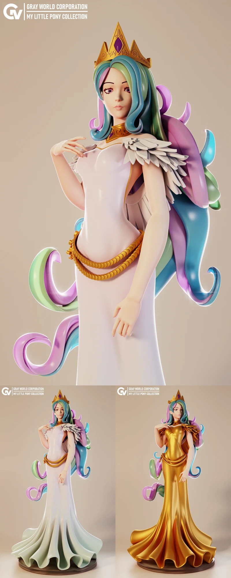 Princess Celestia – My Little Pony STL Figure for 3D Printing STL model for 3D printing