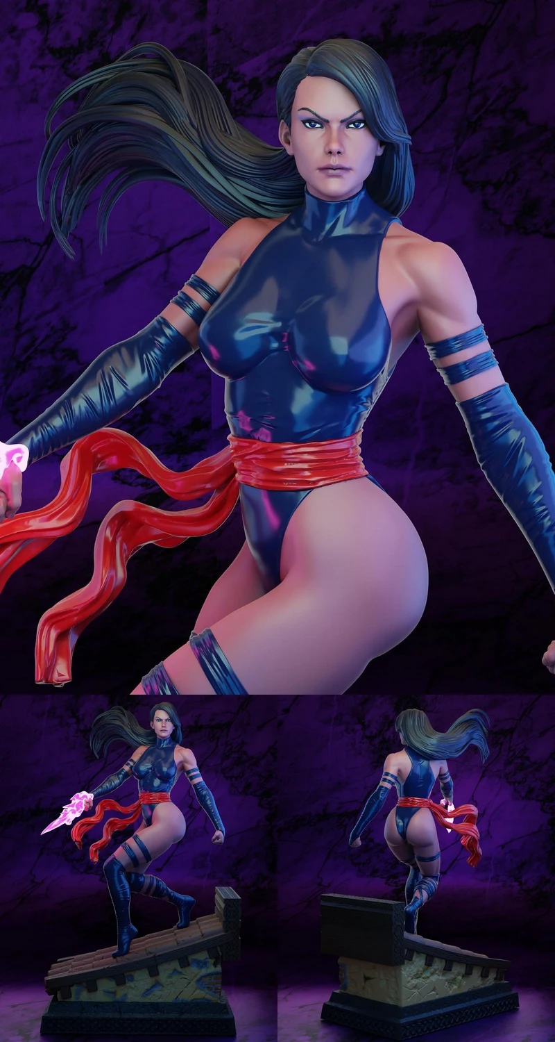 Psylocke STL model for 3D printing