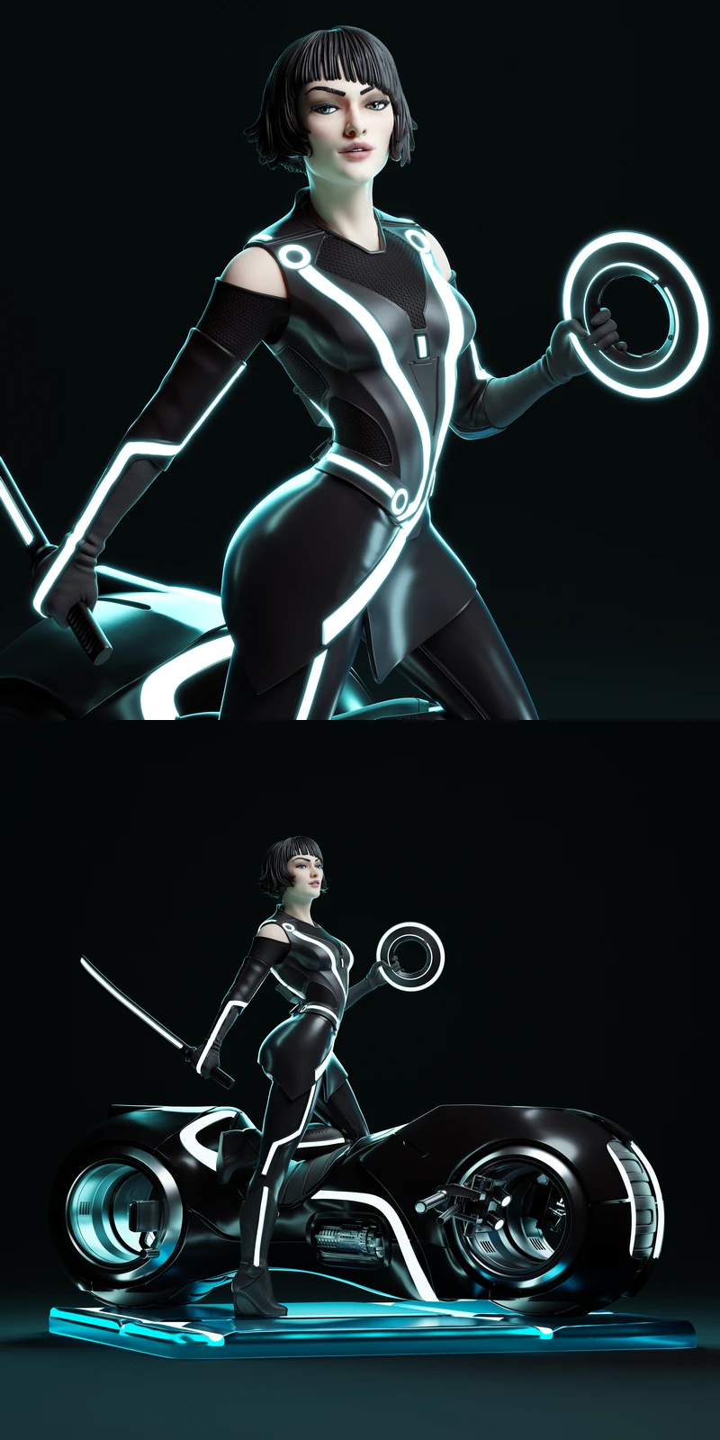 Quorra – TRON STL model for 3D printing