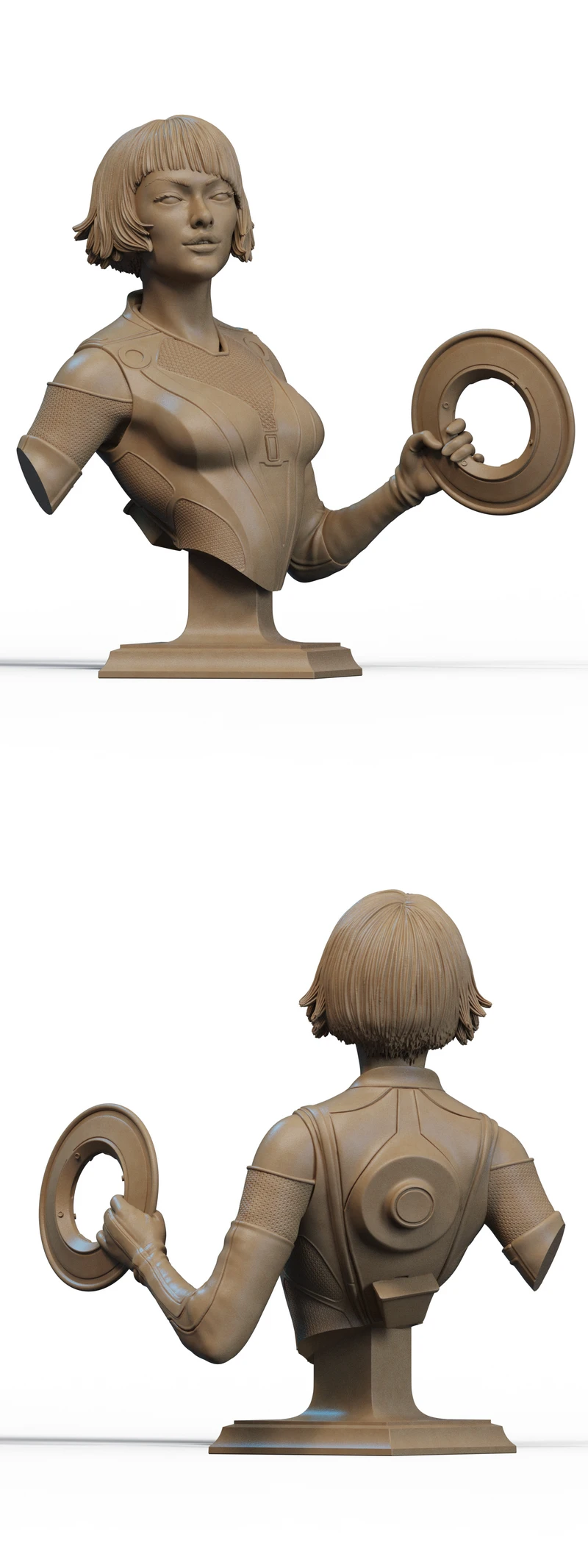 Quorra Character Bust STL File for 3D Printing STL model for 3D printing