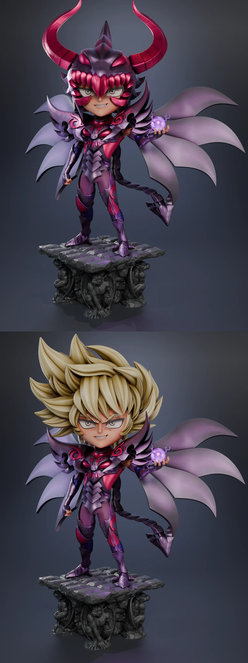 Radamanthys Chibi Saint Seiya Figure STL STL model for 3D printing