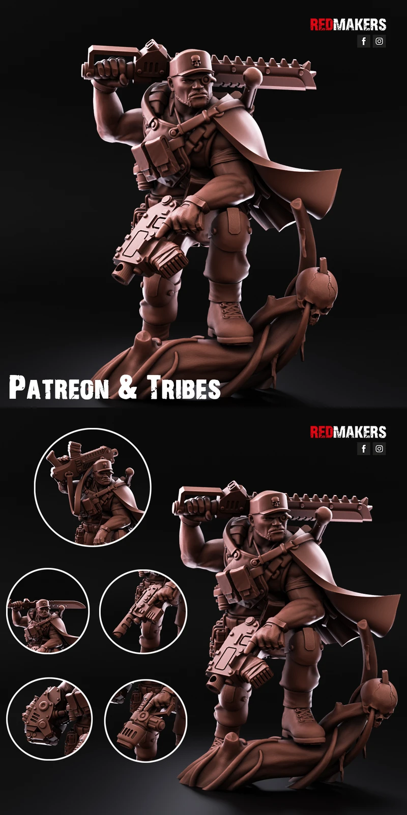 RM139 – Jungle Fighters Officer of the Imperial Force STL model for 3D printing