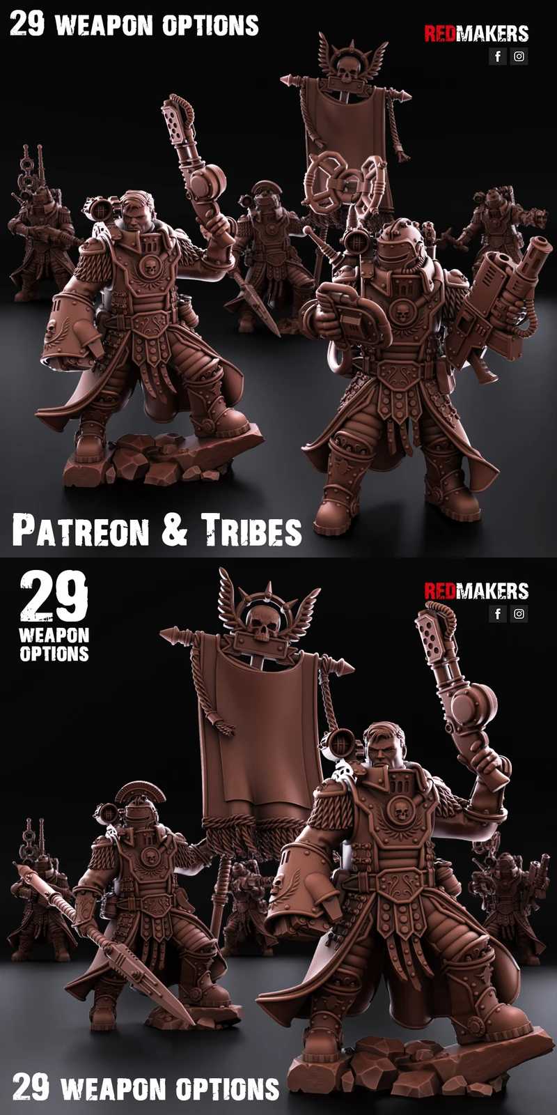 Solar Guard – Tactical Command Squad STL Miniatures for 3D Printing STL model for 3D printing
