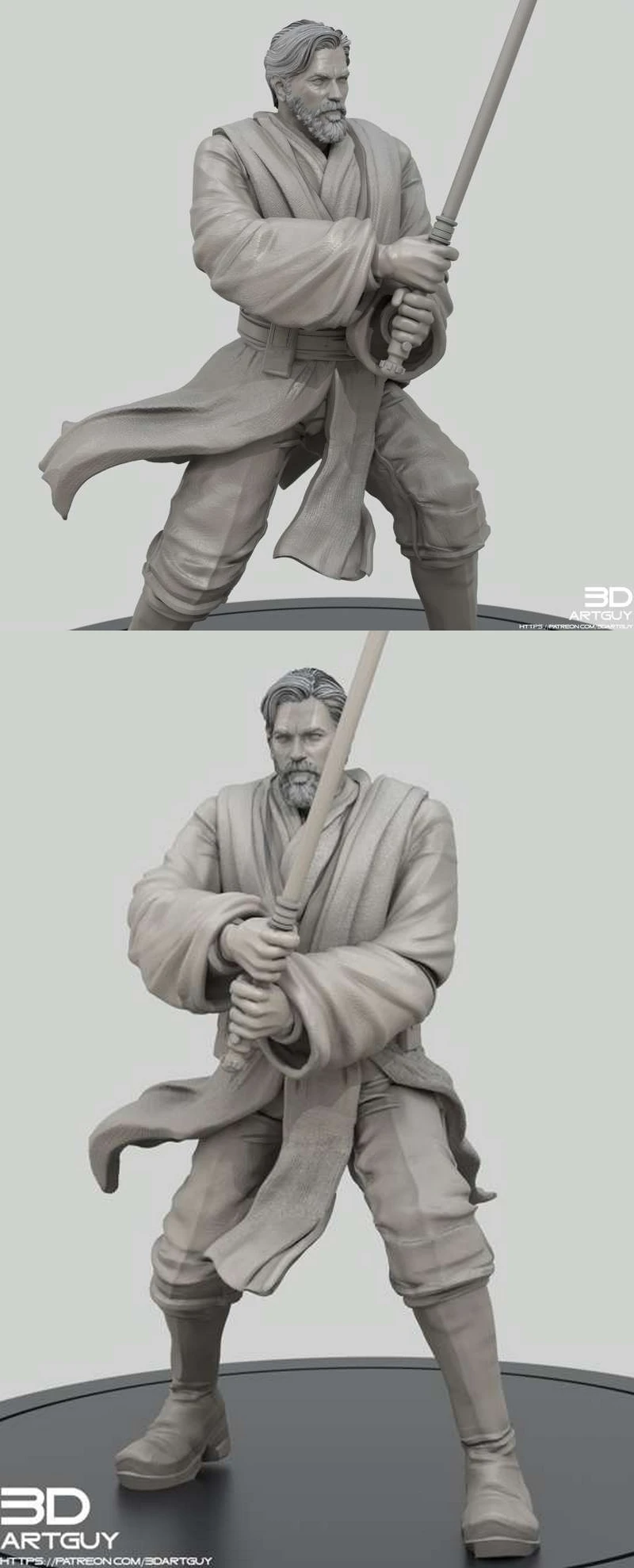 ROTS Kenobi STL model for 3D printing