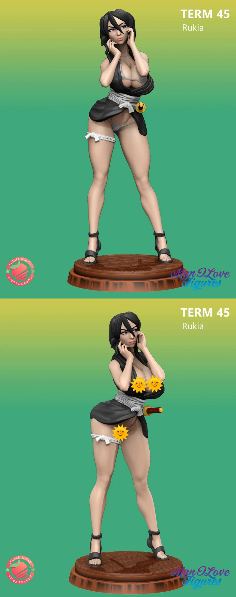 Rukia Bleach Figure STL model for 3D printing