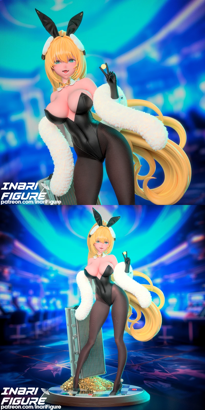 Rupee Fantasy Gem Figure STL model for 3D printing