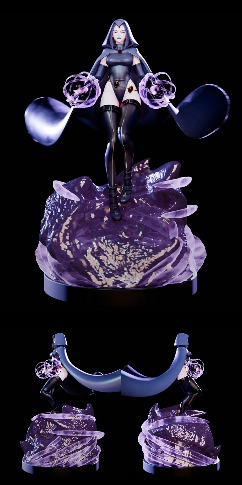 Raven – Teen Titans – Nyxt Fall STL model for 3D printing