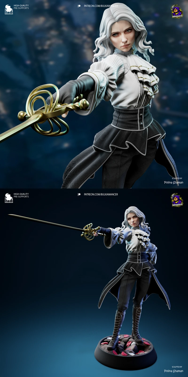 Real Maelle – Clair Obscur: Expedition 33 STL Figure for 3D Printing STL model for 3D printing