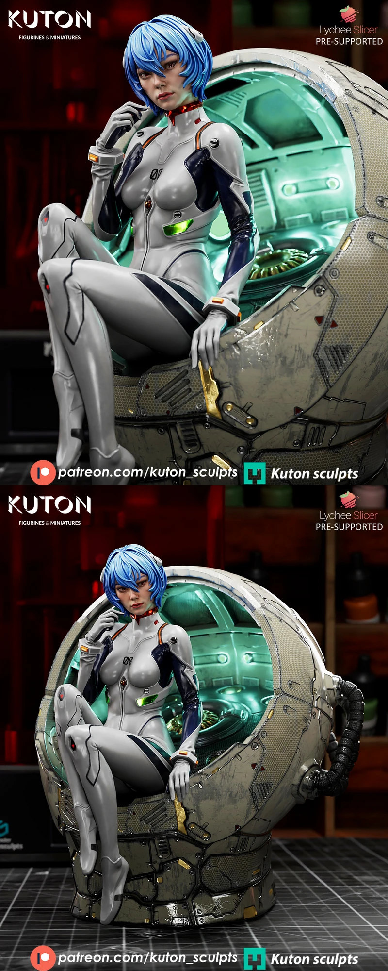Rei Ayanami STL model for 3D printing