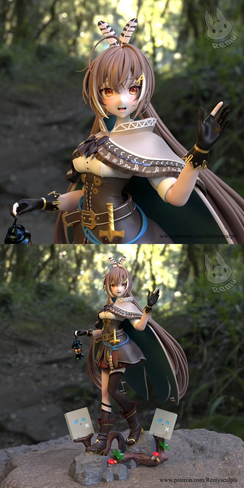 Nanashi Mumei STL File for 3D Printer – Hololive Model STL model for 3D printing