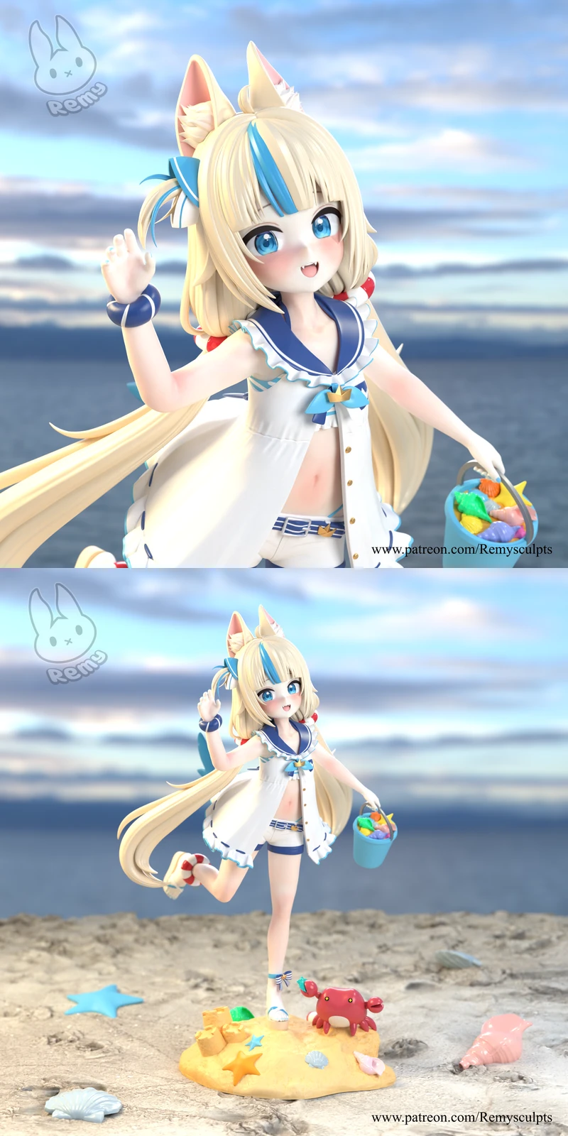 Sameko Saba Vtuber 3D Printable Figure STL Model STL model for 3D printing