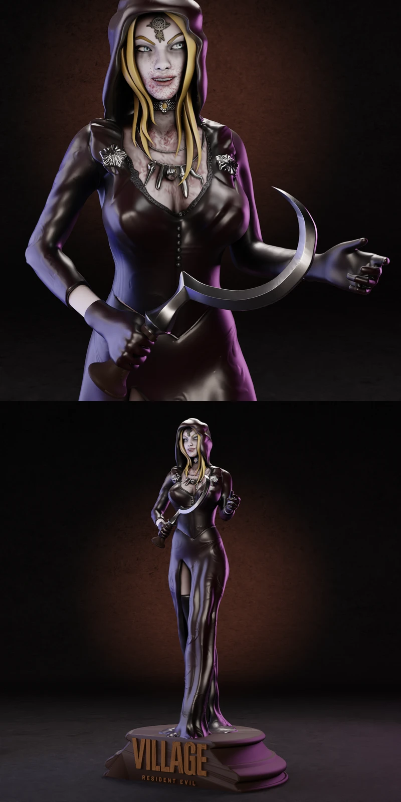 Resident Evil Bela Dimitrescu STL model for 3D printing