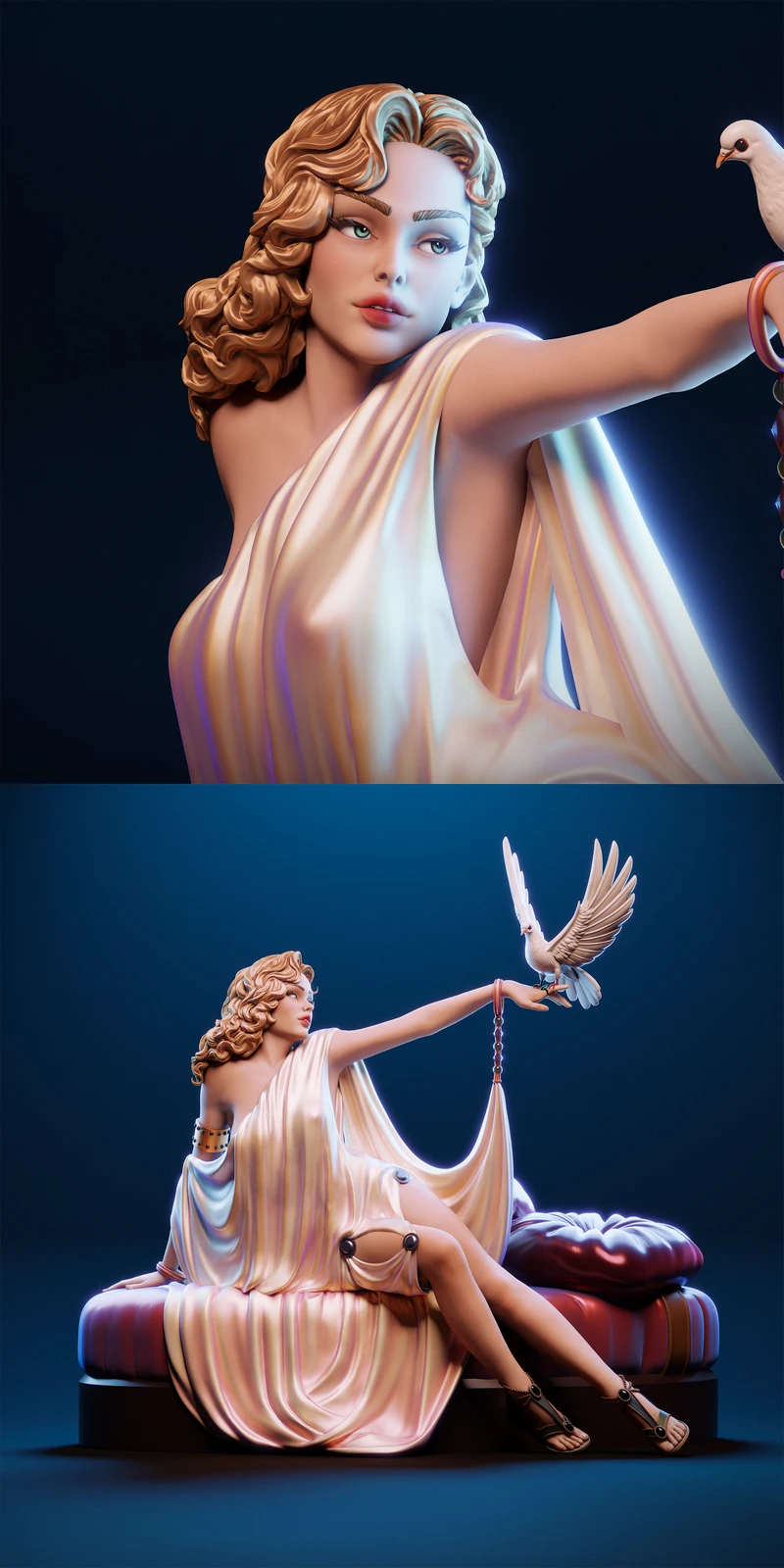 Rest and Beauty – Revealing the Essence of Pinup STL model for 3D printing