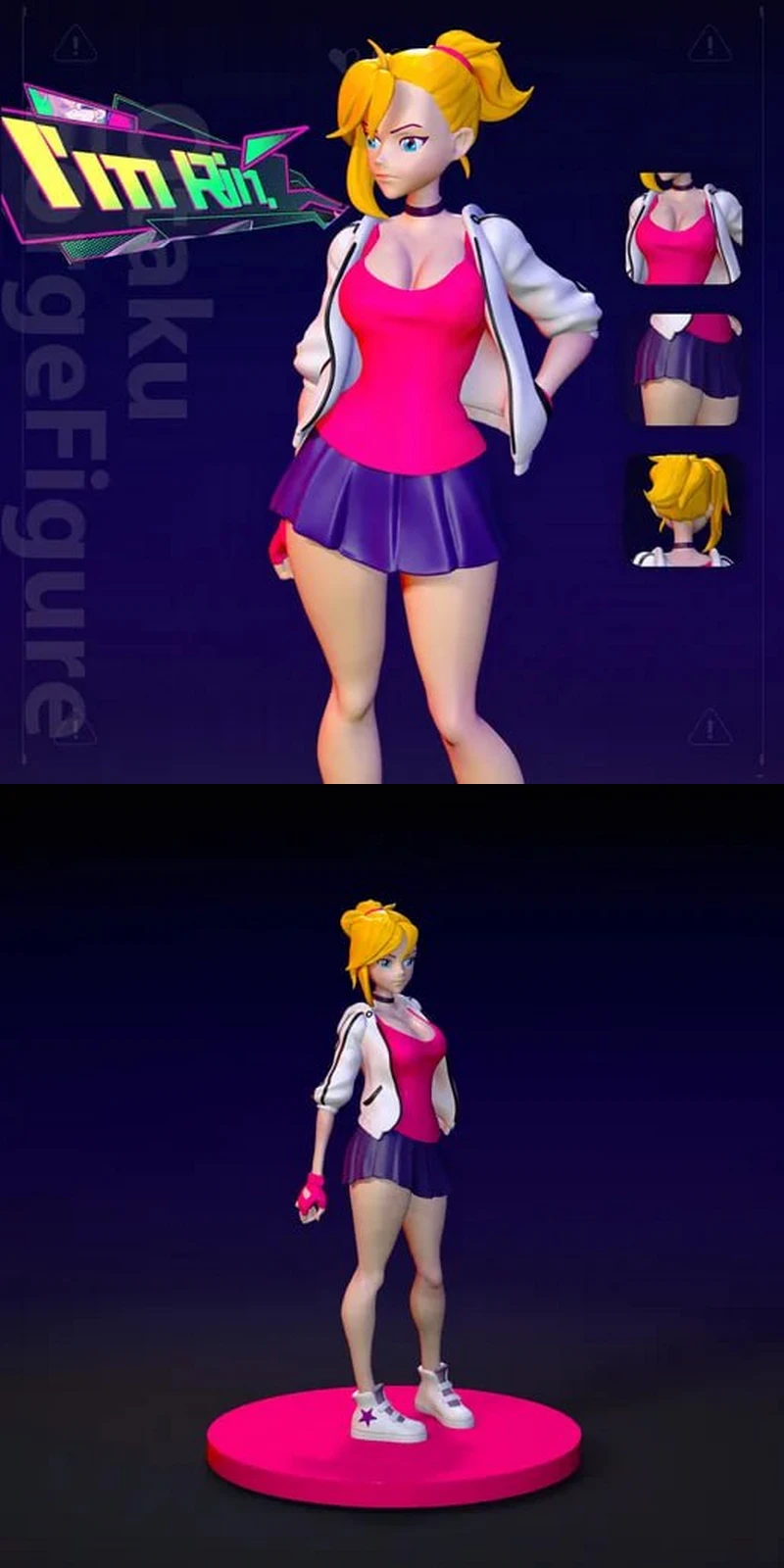 Rin Muse Dash STL model for 3D printing