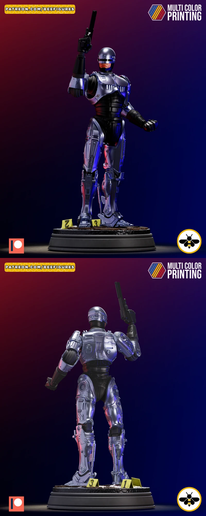 Printable RoboCop Figure | Classic Sci-fi Movie STL File STL model for 3D printing