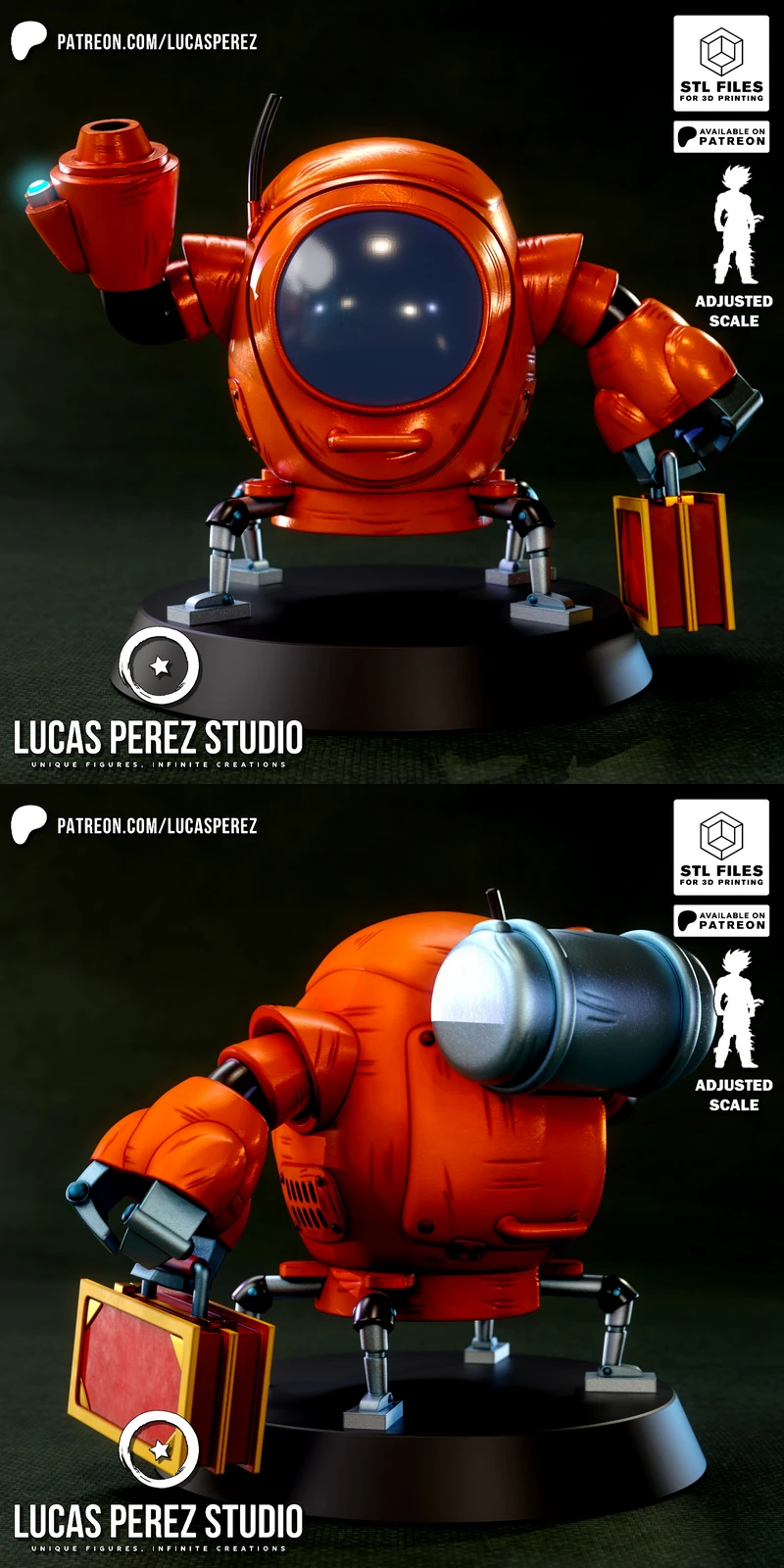 Shu’s Robot Suit Figure | Dragon Ball 3D Printable STL File STL model for 3D printing