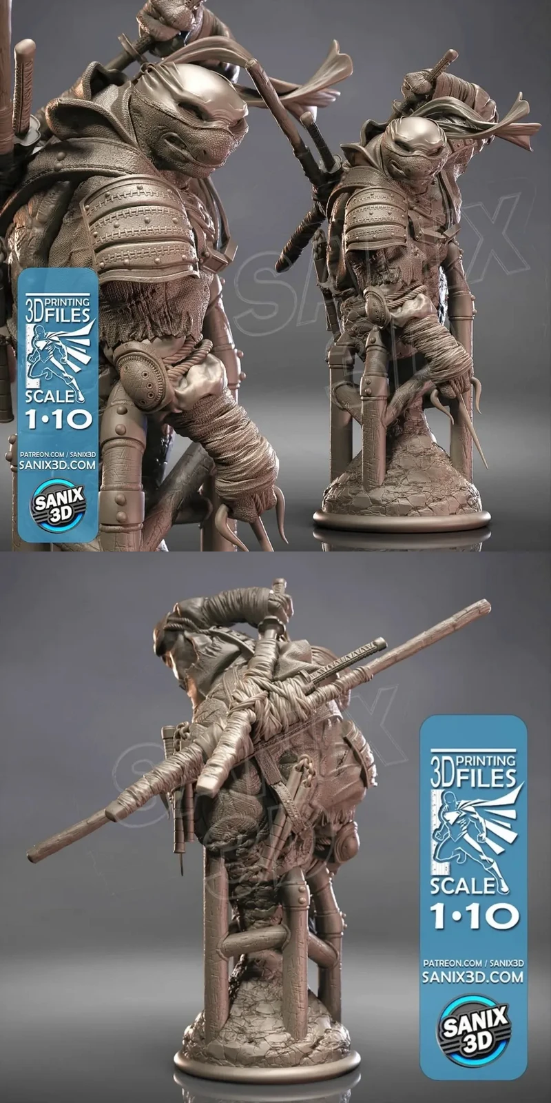 Ronin Bust – Samurai Warrior STL File for 3D Printing STL model for 3D printing