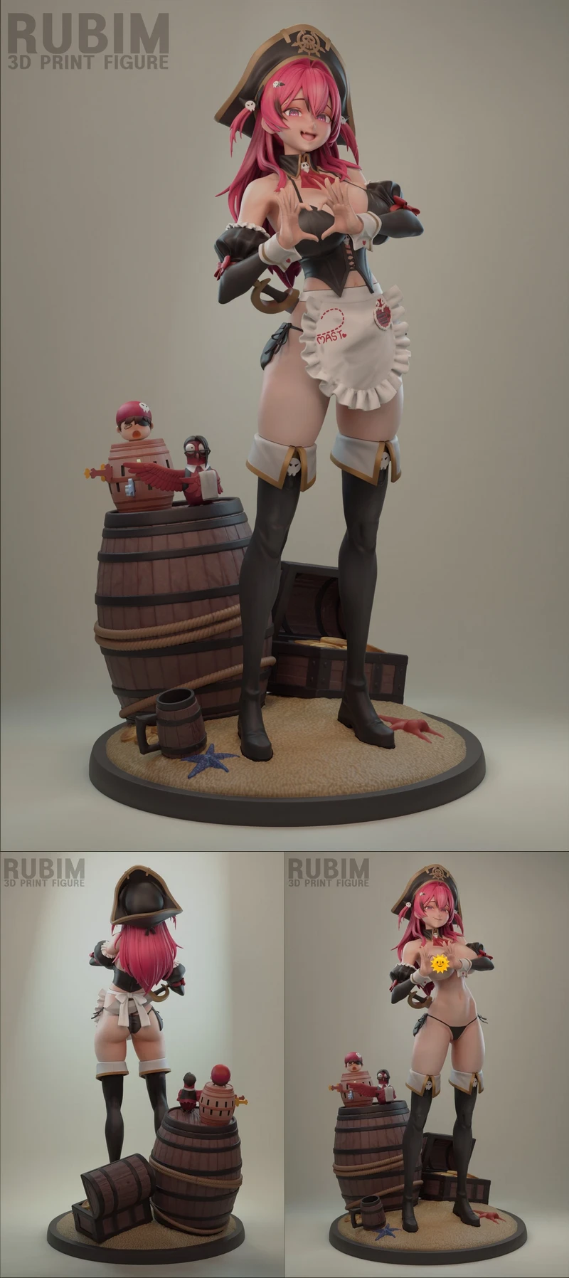 NIKKE – Mast (Romantic Maid) STL model for 3D printing