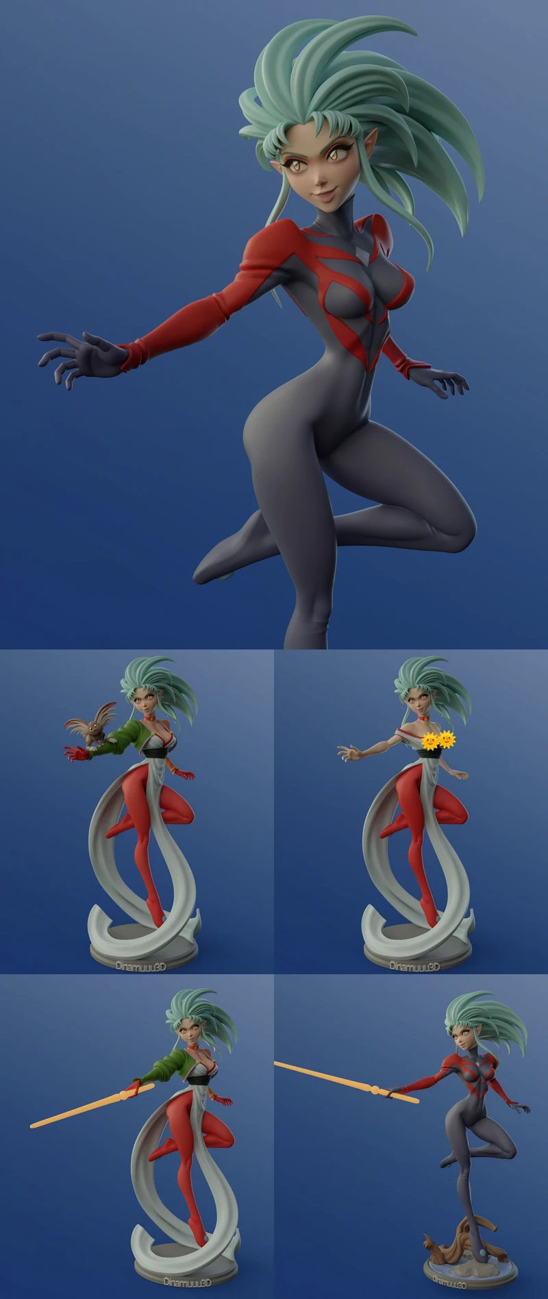 Ryoko Hakubi STL model for 3D printing