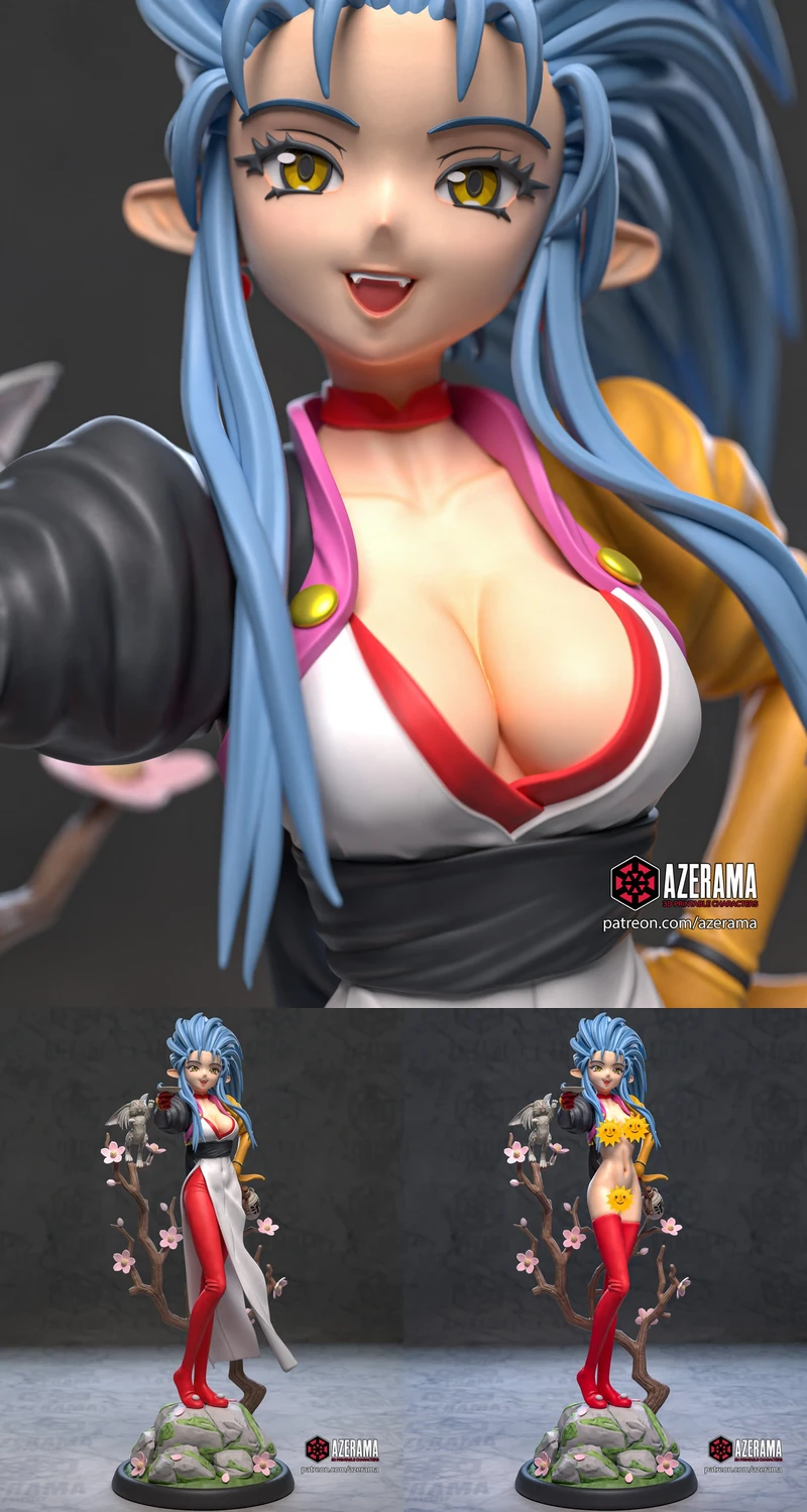 Ryoko Hakubi STL model for 3D printing