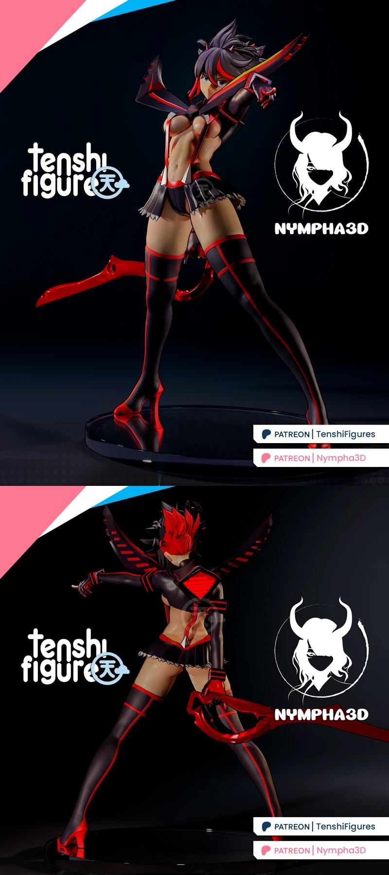 Ryuko – Kill la Kill STL model for 3D printing