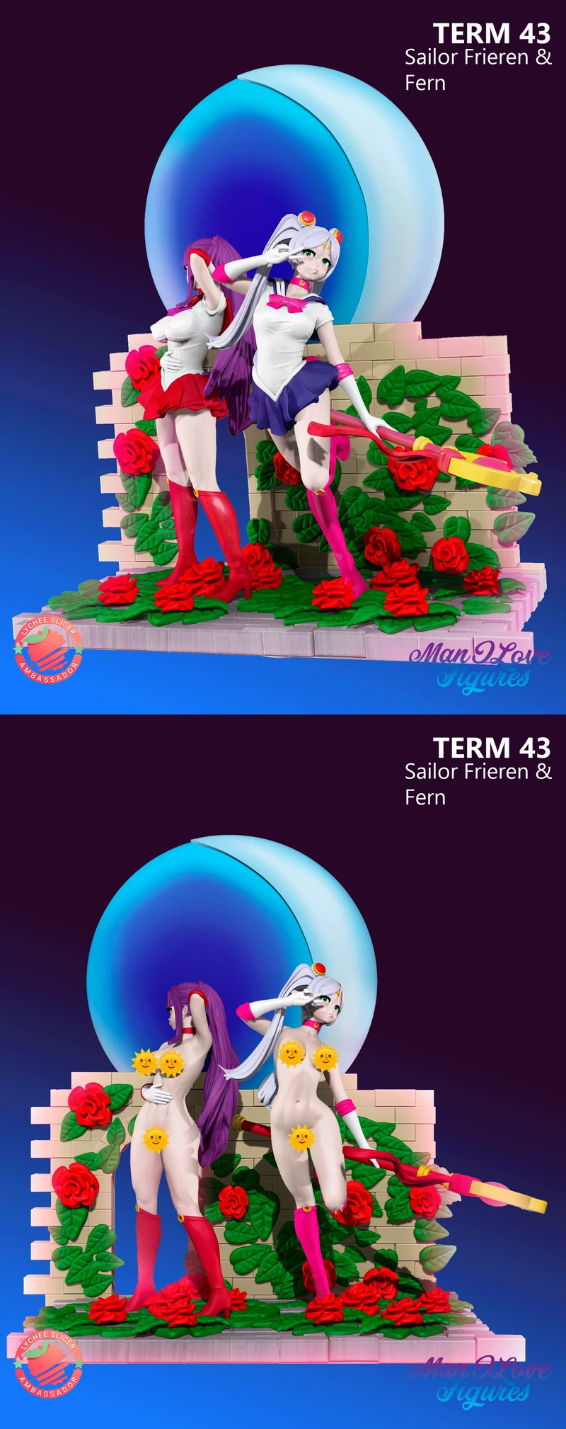 SAILOR FRIEREN AND FERN – SAIILOR MOON X FRIEREN STL model for 3D printing