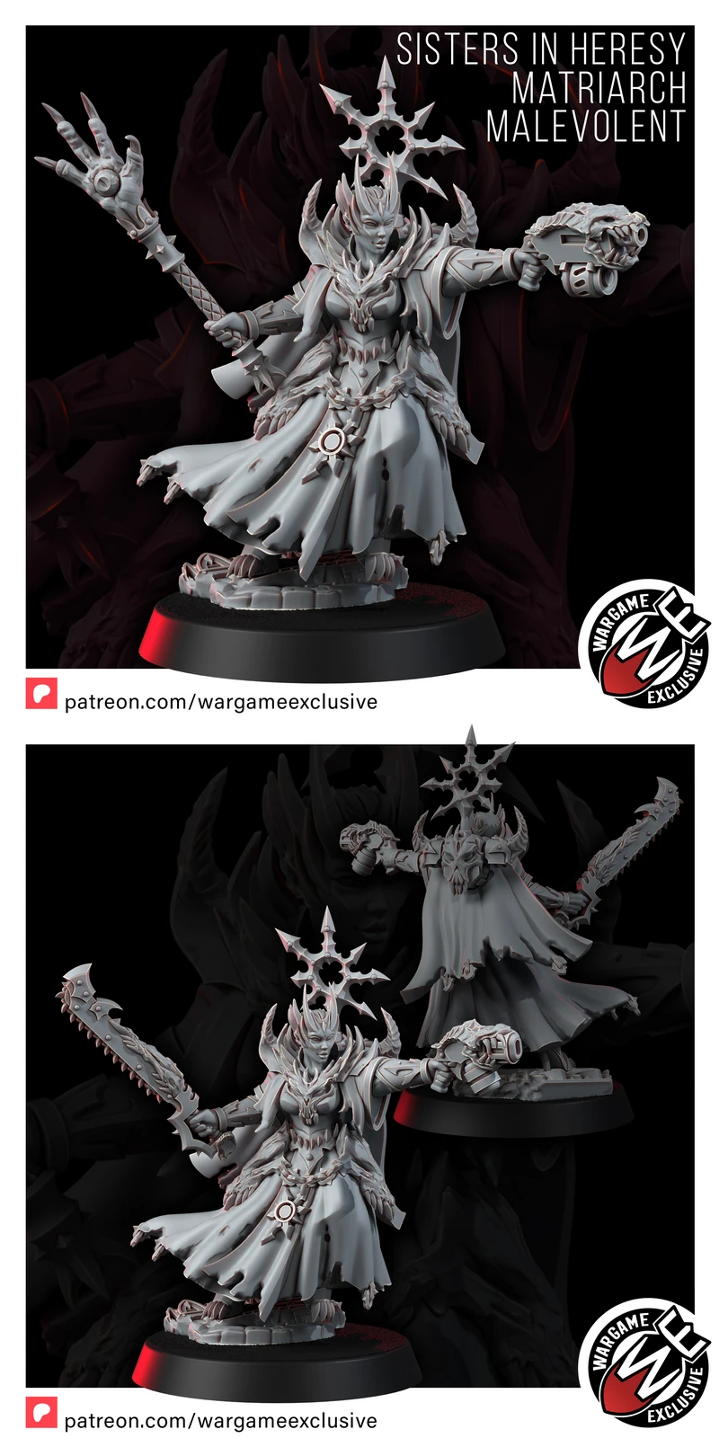 SISTERS IN HERESY MATRIARCH MALEVOLENT STL model for 3D printing