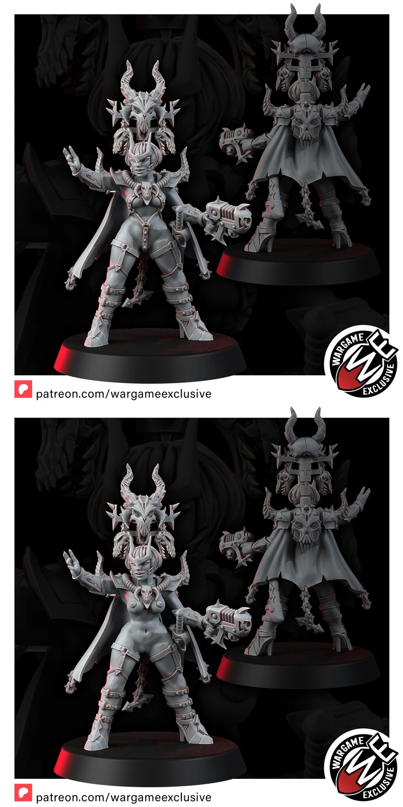 SISTERS IN HERESY WARDEN OF THE GREAT LIES STL model for 3D printing
