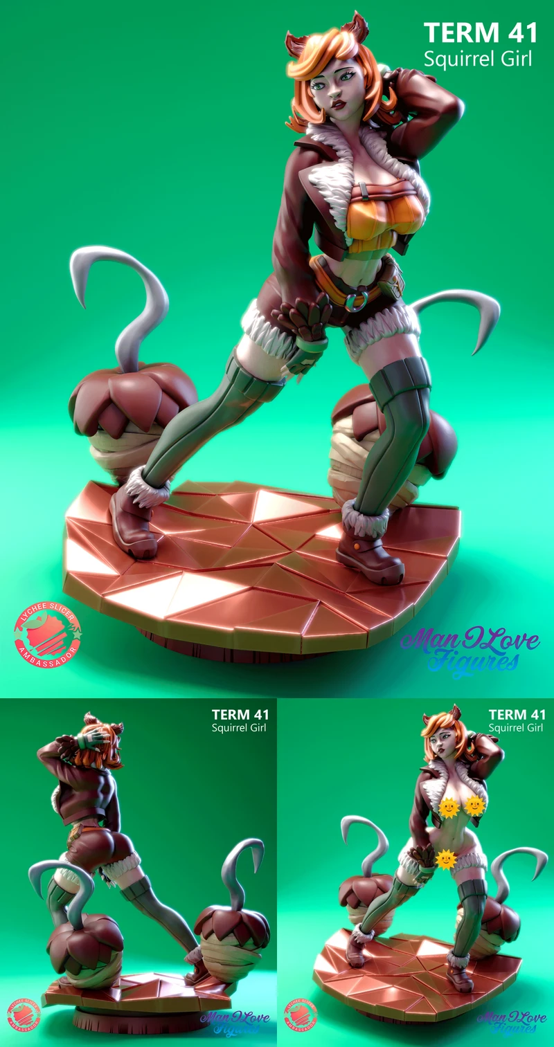 SQUIRREL GIRL STL model for 3D printing