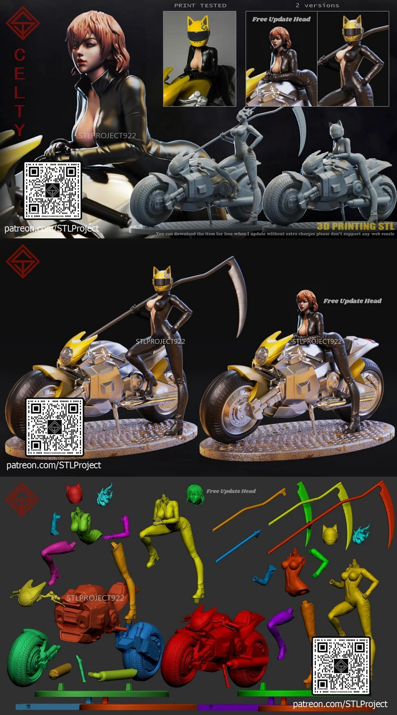 Mysterious Celty STL for 3D Printer STL model for 3D printing