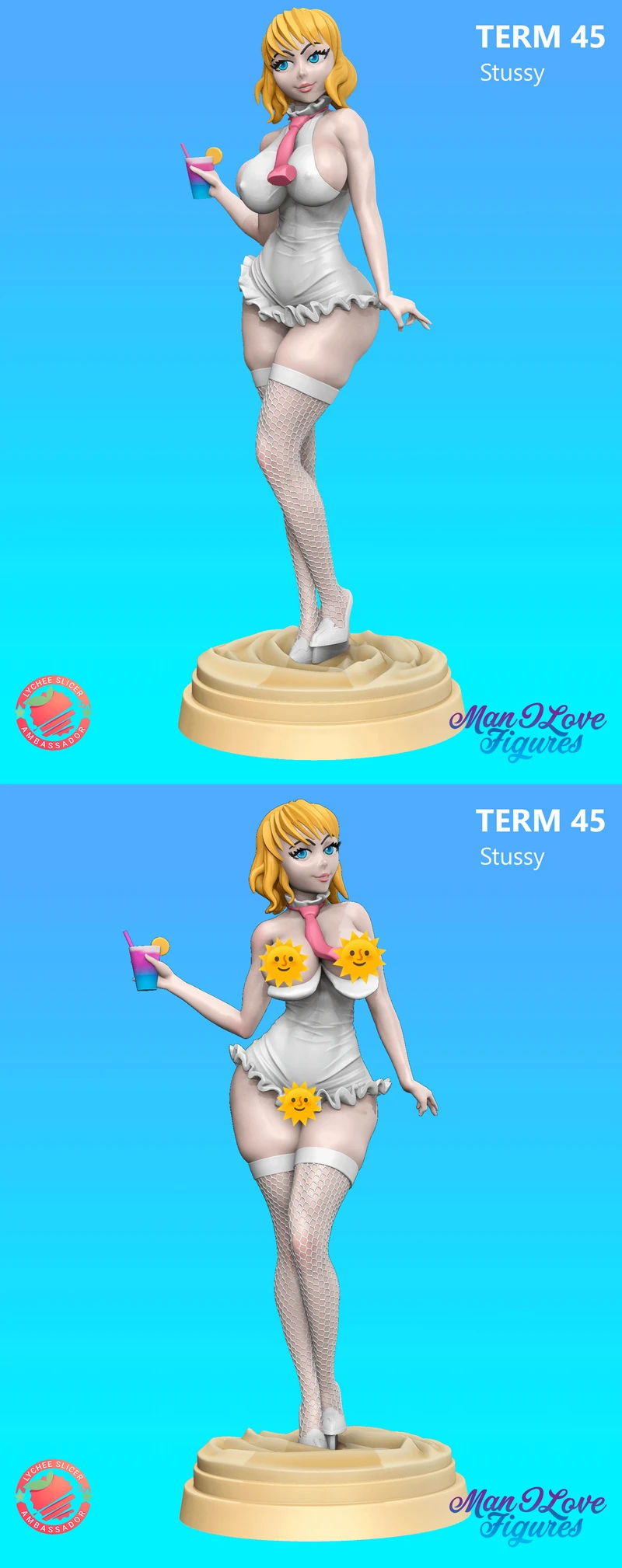 Stussy One Piece Figure STL model for 3D printing