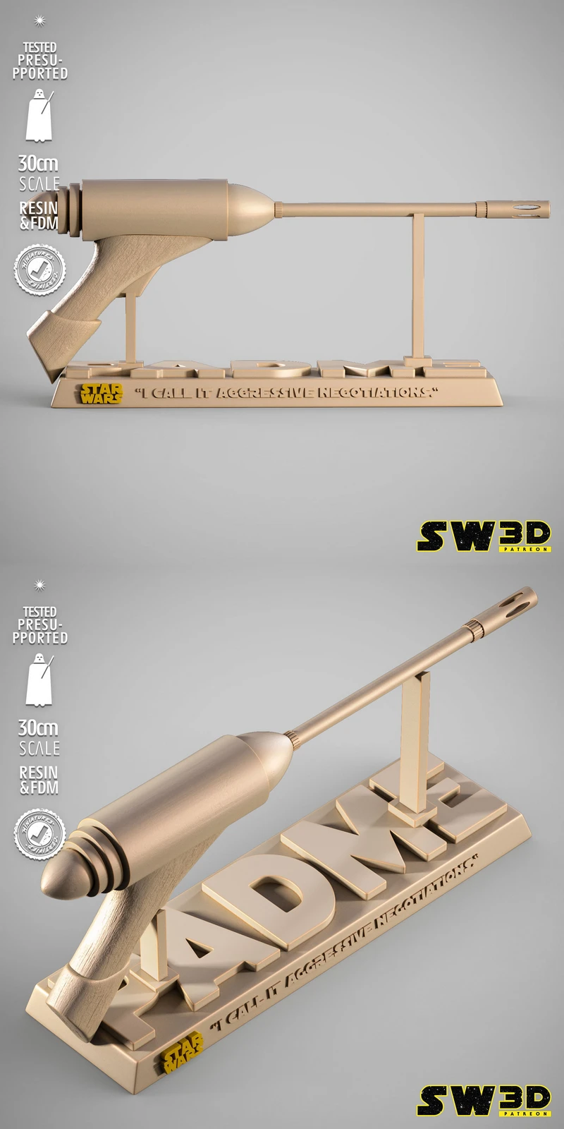 Bláster ELG-3A STL model for 3D printing