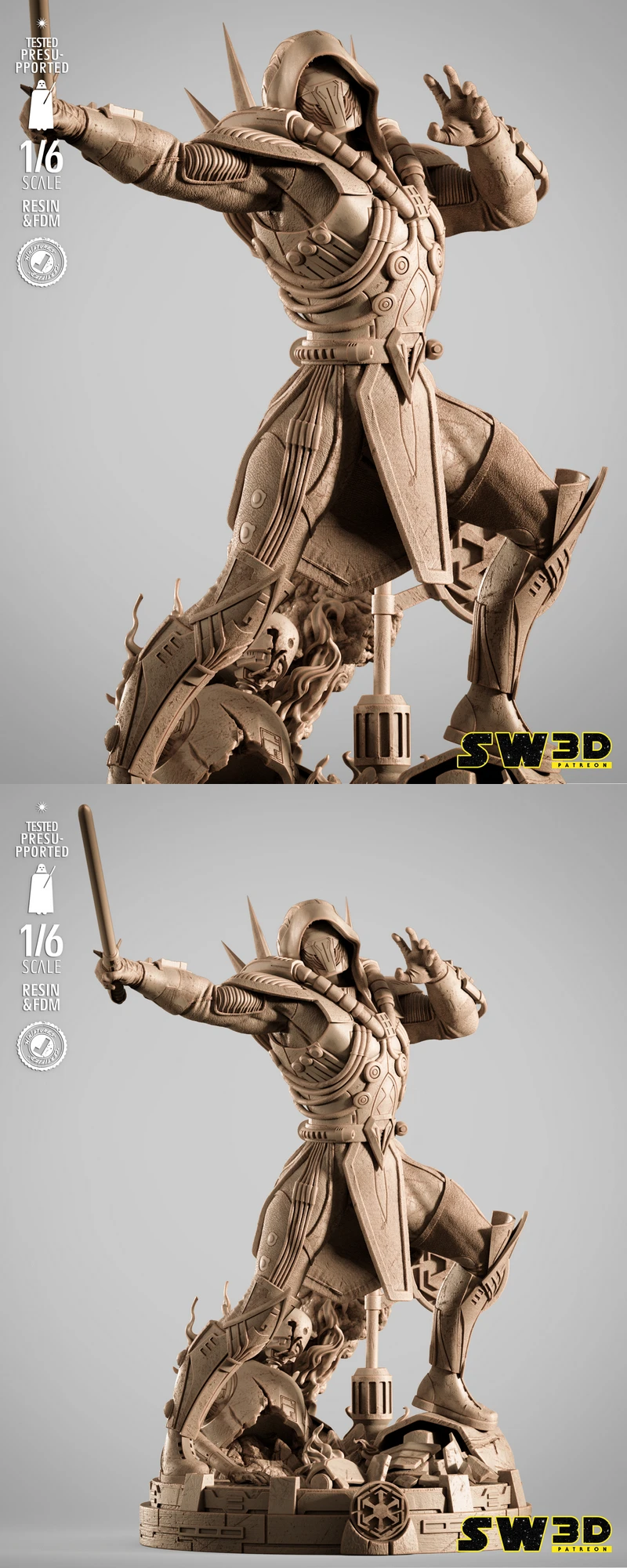 Darth Marr Sculpture STL File for 3D Printing STL model for 3D printing