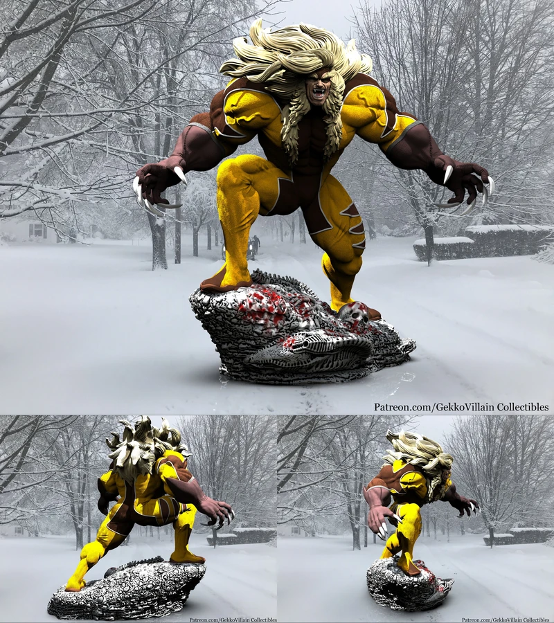 Sabretooth STL model for 3D printing