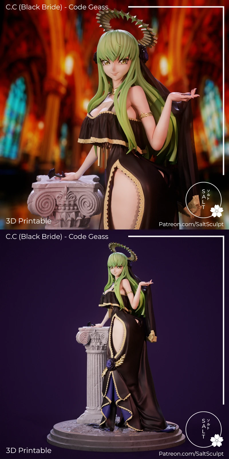C.C. – Code Geass STL File for 3D Printing STL model for 3D printing