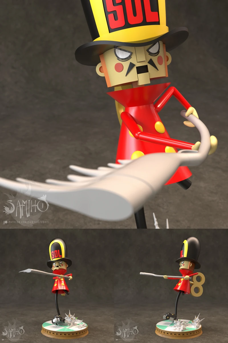 Thunder Soldier Attack Version STL model for 3D printing