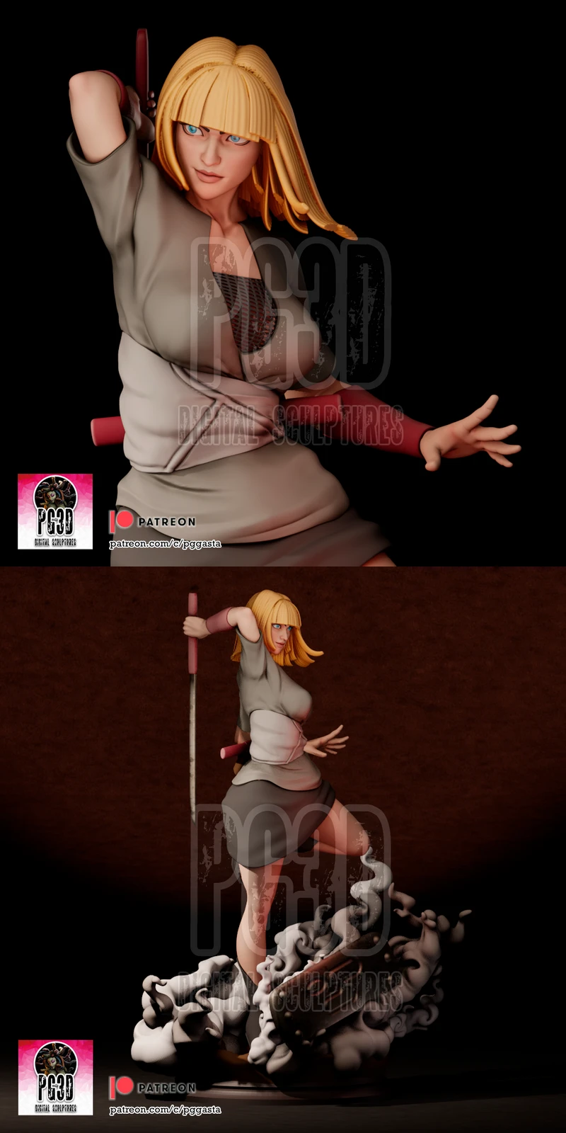 Samui – Naruto STL model for 3D printing