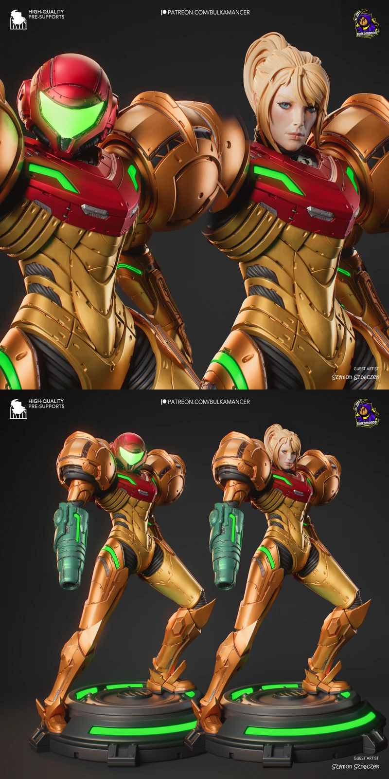 Samus – Metroid STL model for 3D printing