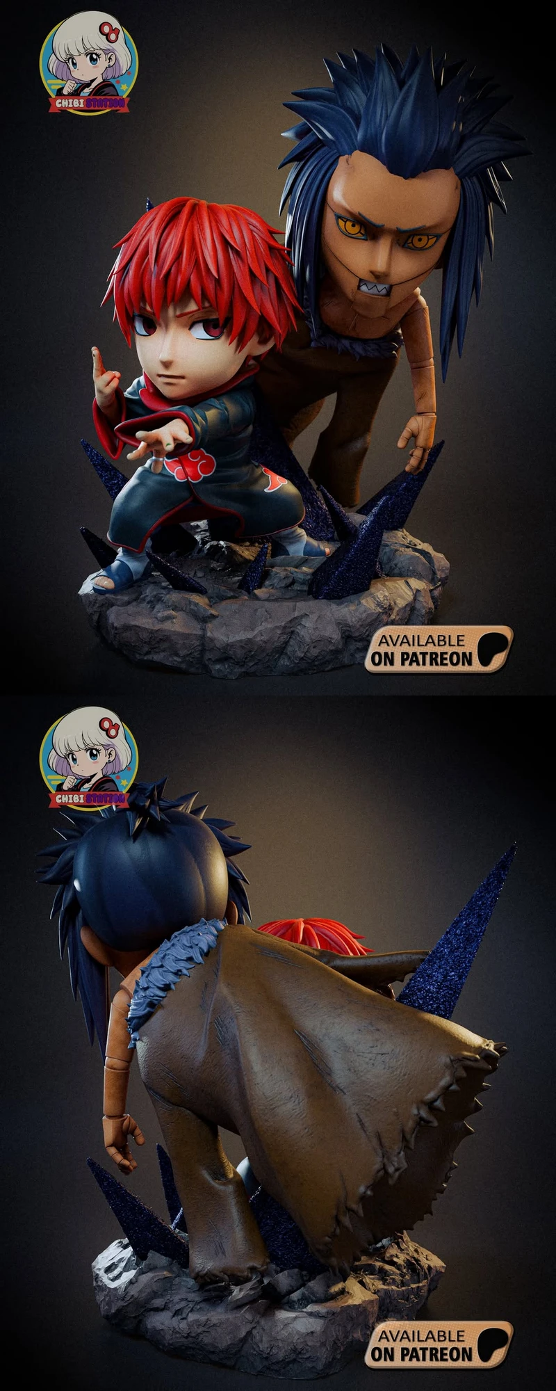 Sasori Naruto 3D Printable Bust STL File STL model for 3D printing