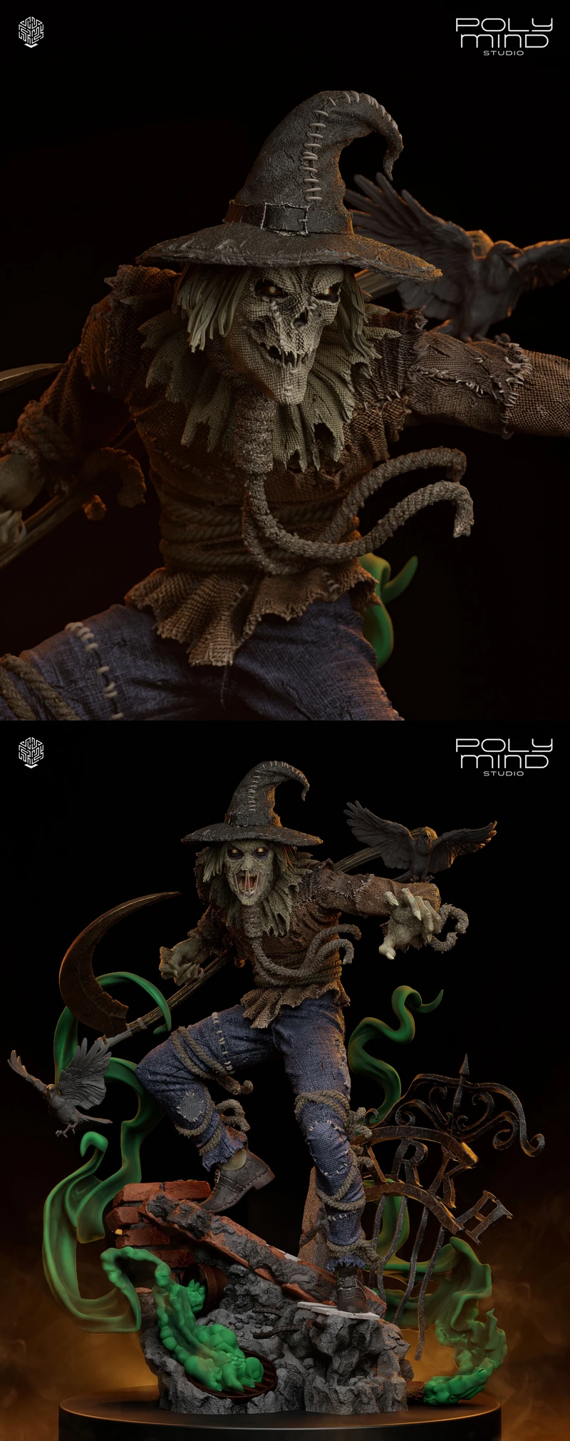 Scarecrow 3D Printable Miniature STL File STL model for 3D printing