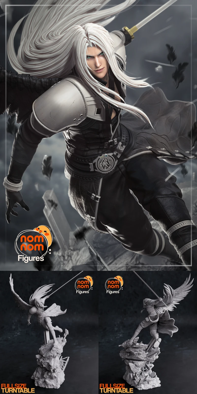 Sephiroth – Final Fantasy VII STL model for 3D printing